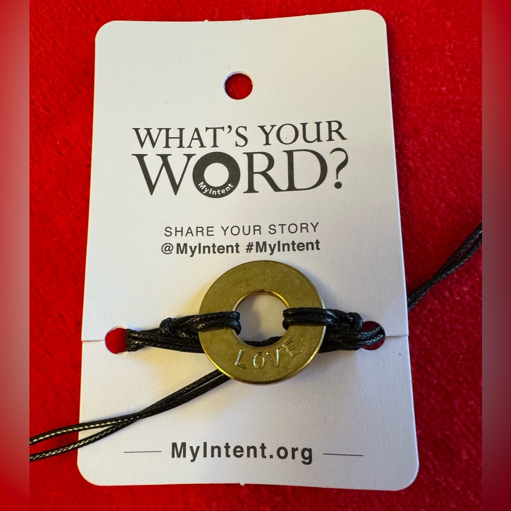 NWT - My Intent bracelet - What’s Your Word? “Love”